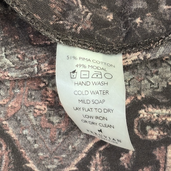 Peruvian Connection King Street Pima Cotton Modal Swing Dress Size XS - Picture 9 of 13